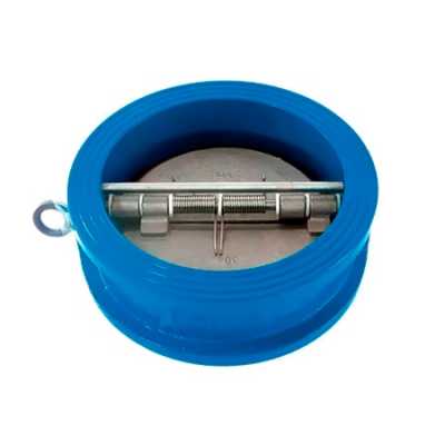 Клапан обратный двухстворчатый CB3449-EPA DN 80 PN 16, межфланцевый, корпус-чугун, створки-нержавеющая сталь, уплотнение EPDM , Tecofi
