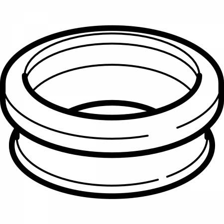 Geberit соединительный патрубок для подвесного унитаза, d 90 x 90 мм