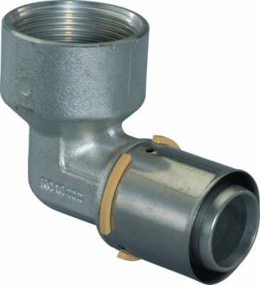 UPONOR S-PRESS УГОЛЬНИК С ВНУТРЕННЕЙ РЕЗЬБОЙ 40-RP1 1/2"ВР '5C