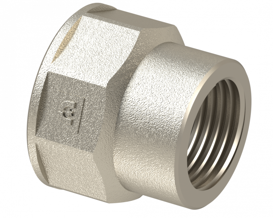 Муфта переходная под ключ ВР/ВР 2''X1 1/4''' - Никелированный