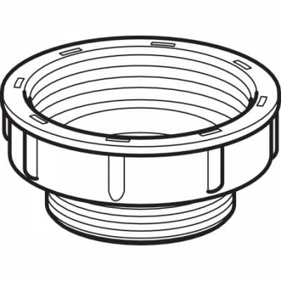Переходник Geberit: G=2", Альпийский белый