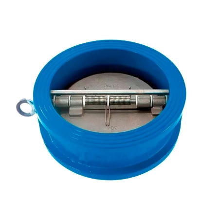 Клапан обратный двухстворчатый CB3449-EPA DN 80 PN 16, межфланцевый, корпус-чугун, створки-нержавеющая сталь, уплотнение EPDM , Tecofi