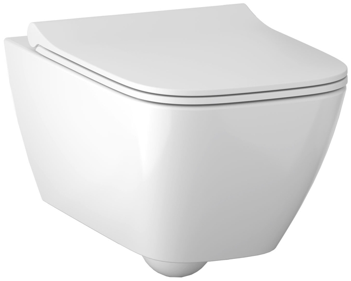 Подвесной унитаз вертикальный смыв Smyle, Rimfree Smyle Square, закрытая форма, Rimfree, Geberit
