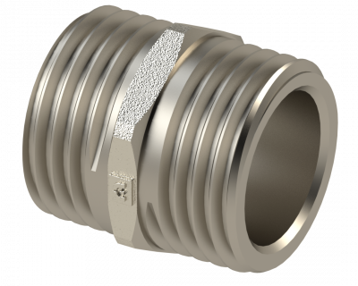 Ниппель НР/НР  1/2'' 37 мм - Никелированный