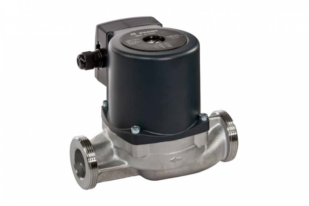Насос циркуляционный с мокрым ротором RWS 25-60SN, 1х220 В, 50 Гц, 55/70/100 Вт, вход/выход G 1 ½”, корпус-нержавеющая сталь, колесо-композит, Ридан