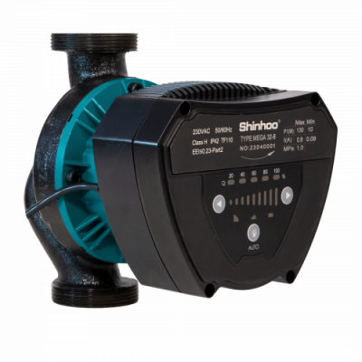 Регулируемый высокоэффективный циркуляционный насос MEGA 40-6F, 1x230 В, 50 Гц, 6 - 90 Вт, вход/выход DN40 PN10, L=220 мм, корпус-чугун с катафорезным покрытием, колесо-композит, Shinhoo