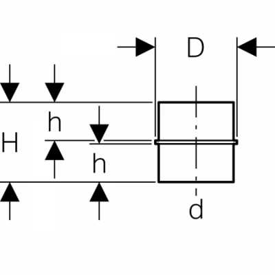 Geberit втулка для анкерных опор, из ПНД, d 32 мм