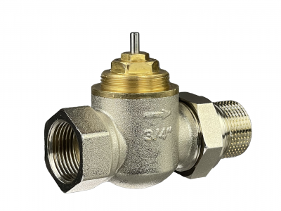 Клапан терморегулирующий  TR-G DN 15 PN 16, Т=120 °С, прямой, никелированный, с внутренней резьбой, Ридан