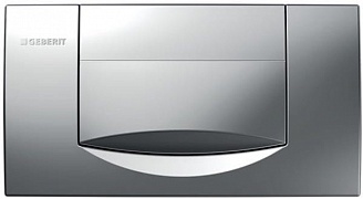 Смывная клавиша Geberit 200F, смыв/стоп: Матовый хром
