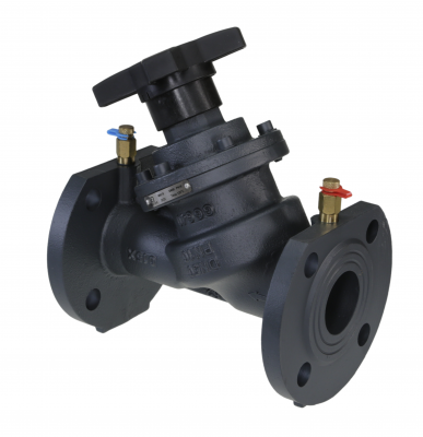 Ручной балансировочный клапан MNF-R DN250 PN16, Kvs=1087,8 м³/ч, Tmax=120 °С, фланцевый, корпус-чугун, Ридан