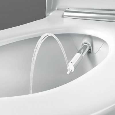 Подвесной унитаз-биде AquaClean Sela: Керамический унитаз: белый / KeraTect, Декоративная панель: белый, Geberit
