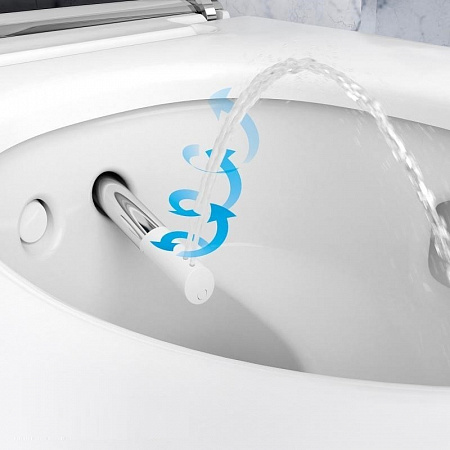 Подвесной унитаз-биде AquaClean Mera Comfort: Керамический унитаз: белый / KeraTect, Декоративная панель: Глянц. хром, Geberit
