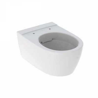 Подвесной унитаз вертикальный смыв Geberit iCon, закрытая форма, Rimfree: T=53см, Белый