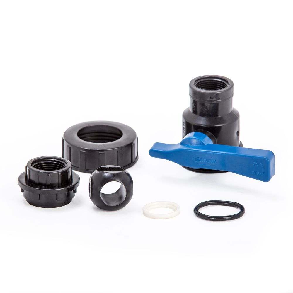 Кран для ПНД труб ВВ 1 1/4" (Lammin) 84/6