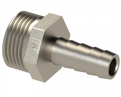 Штуцер для шланга  1/2''x14 - Никелированный
