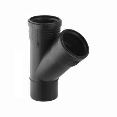 Тройник Geberit Silent-PP 45°: d=50мм, d1=50мм