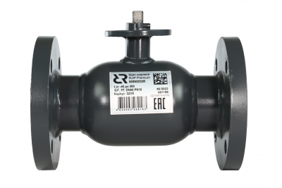 Шаровой кран RJIP Premium FF GF  DN 300 PN 16 Т= 180 °С, фланцевый, стандартный проход, под электропривод, корпус-углеродистая сталь, Ридан