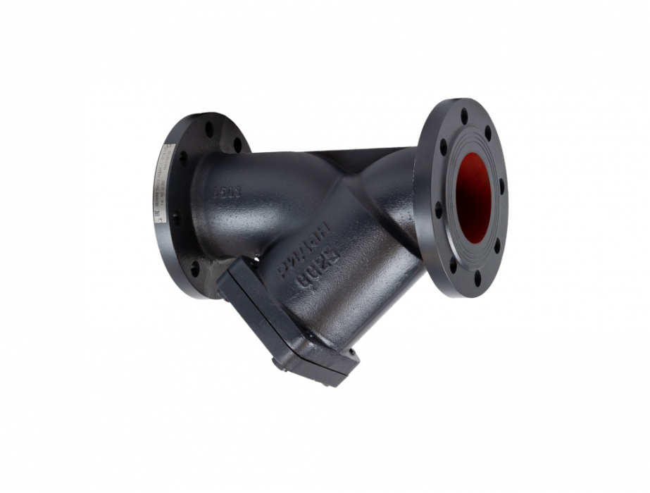 Фильтр сетчатый с пробкой ФСФ DN 125 PN 16, Т= 200 °С, фланцевый, корпус-чугун, Ридан