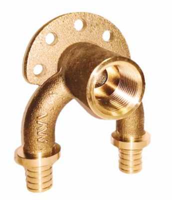 Двойное настенное колено MVI 16x1/2"x16 PN16