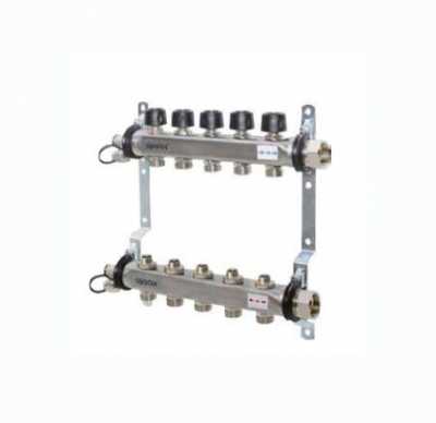 UPONOR SMART S КОЛЛЕКТОР С КЛАПАНАМИ СТАЛЬНОЙ, ВЫХОДЫ 16X3/4" ЕВРОКОНУС '1У