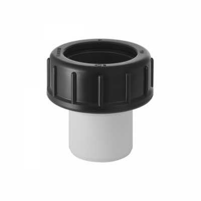 Geberit переходник из ПВХ с гайкой из ПНД, d 56 x 50 мм