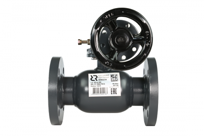 Шаровой кран RJIP Premium FF WG  DN 200 PN 25 Т= 180 °С, фланцевый, стандартный проход, с редуктором, корпус-углеродистая сталь, Ридан