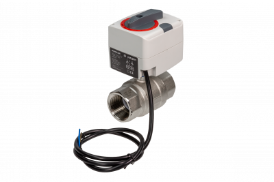 Кран шаровой двухпозиционный AMZ-112R DN 40 PN 25, Kvs 156 м³/ч, Тmax = 110 °С, с внутренней резьбой, корпус-латунь, Ридан