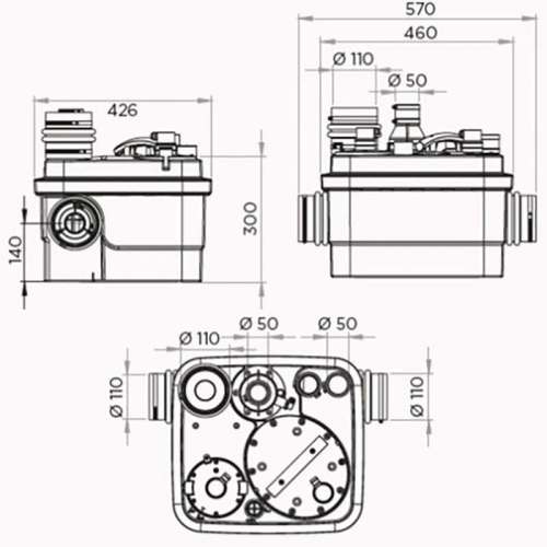 Канализационная станция SFA SANICUBIC 1 IP68 NM