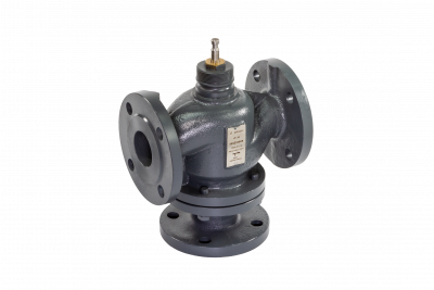 Трехходовой регулирующий клапан VF-3R DN 250 PN 16, Kvs 630 м³/ч, фланцевый, корпус-чугун, Ридан