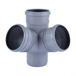 UPONOR КРЕСТОВИНА КАНАЛИЗАЦИОННАЯ УГЛОВАЯ Д.110/110ММ 88,5ГР. '10C