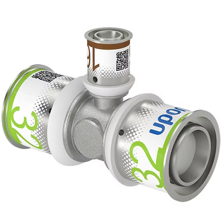 UPONOR S-PRESS PLUS ТРОЙНИК РЕДУКЦИОННЫЙ ЛАТУННЫЙ 32-16-32 '5А
