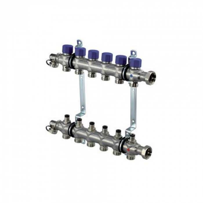 UPONOR ST 1" КОЛЛЕКТОР (C КЛАПАНАМИ) 12 ПЕТЕЛЬ '1А
