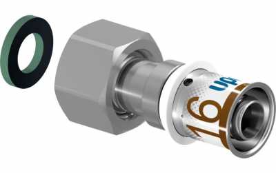 UPONOR S-PRESS PLUS ШТУЦЕР С НАКИДНОЙ ГАЙКОЙ 32-G1"НГ '10У
