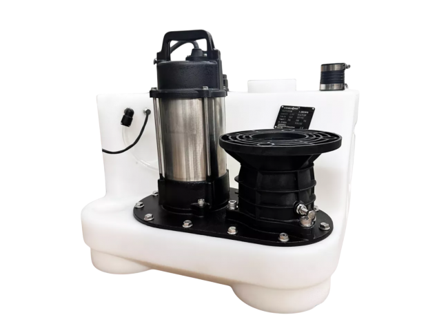 Канализационная насосная установка PROLIFT PS.075.3.60, 3×380 В, 50 Гц, 0,75 кВт, выход DN80, кабель-10 м, корпус и колесо-чугун, VANDJORD