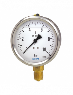 МАНОМЕТР Pressure gauge 0-16bar D63 1/4" backside