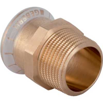 Переходник Mapress из меди, с наружной резьбой: CC499K, d=15мм, R=1/2дюйм, Geberit