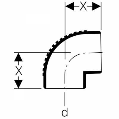 Отвод Silent-db20 88,5°: d=110мм, Geberit