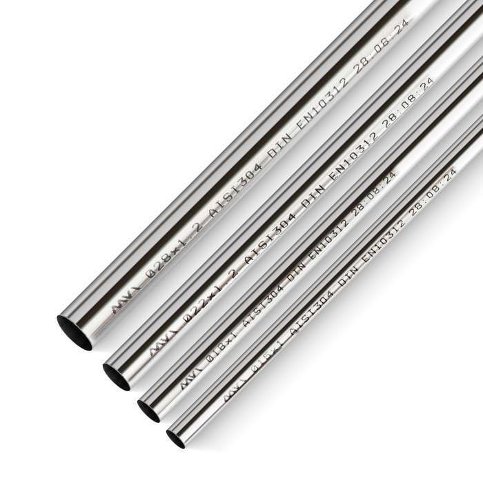 Труба из нержавеющей стали MVI, 54х1.5 mm (4 м.)