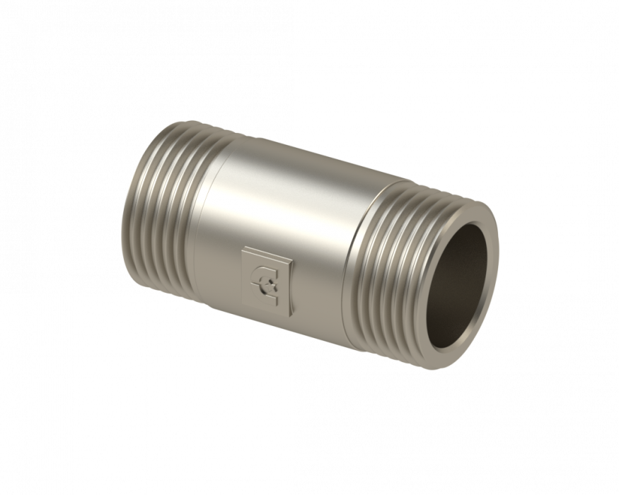 Удлинительный бочонок НР/НР 1/2'' - L100 - Никелированный