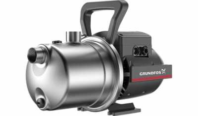 Cамовсасывающий насос JP 4-47, 1x230 В, 50 Гц, 0,85 кВт, вход/выход G1" PN6, кабель-1,5 м, корпус-нержавеющая сталь, колесо-композит, Grundfos