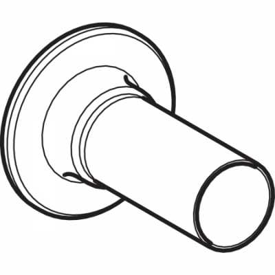 Буртик с гладким концом Mapress из нержавеющей стали, для свободного фланца PN 6: d=28мм, DN=25, da=32мм, Geberit