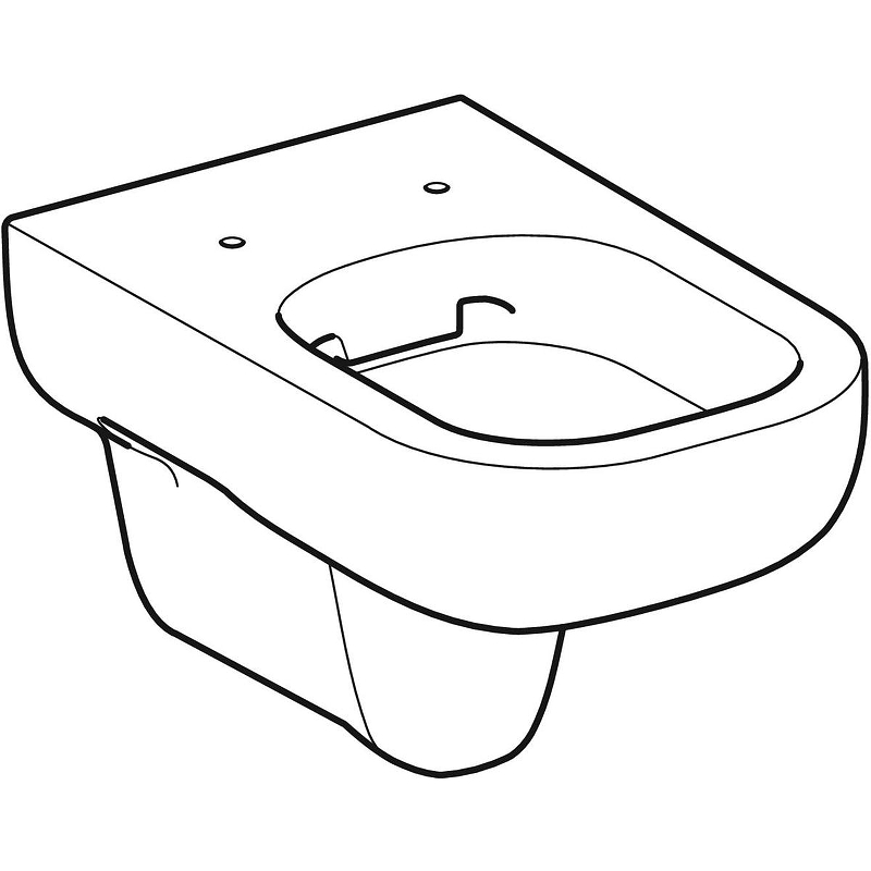 Подвесной унитаз вертикальный смыв Geberit Smyle, Rimfree: T=54см, Белый