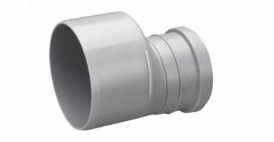 UPONOR ПЕРЕХОД КАНАЛИЗАЦИОННЫЙ ОДНОРАСТРУБНЫЙ, КОРОТКИЙ Д.110/50ММ СЕРЫЙ '20C