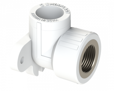Водорозетка PP ВР Dу 25X3/4'' - белый, никелированный, SPL-EmirPlast