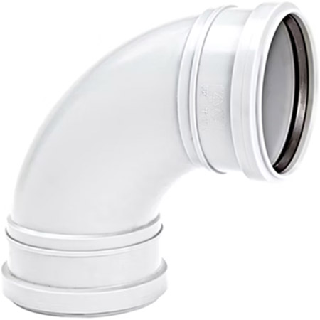 UPONOR DECIBEL ОТВОД КАНАЛИЗАЦИОННЫЙ ДВУХРАСТРУБНЫЙ УДЛИНЕННЫЙ Д.110ММ 88,5ГР '1У