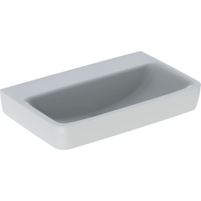 Раковина Geberit Renova Compact: B=65см, T=40см, Отверстие под смеситель=Без, Перелив=Без