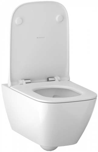 Подвесной унитаз вертикальный смыв Smyle, Rimfree Smyle Square, закрытая форма, Rimfree, Geberit