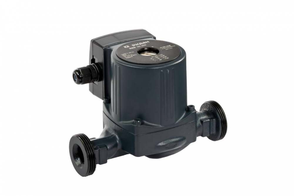 Насос циркуляционный с мокрым ротором RWS 25-120S, 1х220 В, 50 Гц, 160/240/270 Вт, вход/выход G 1 ½”, корпус-чугун, колесо-композит, Ридан