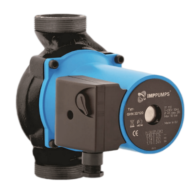 Циркуляционный насос с мокрым ротором GHN 32/60-180, 1x230В, 50 Гц, 90 Вт, трубное присоединение Rp 1¼" PN10, монтажная длина L=180 мм, IMP PUMPS