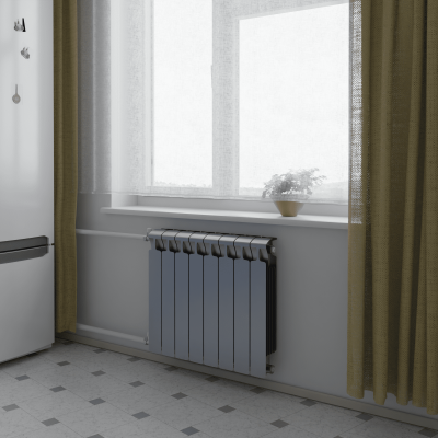 Радиатор биметаллический Rifar Monolit 3/4 500/8 Титан